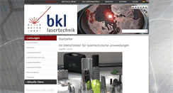Desktop Screenshot of bkl-lasertechnik.de